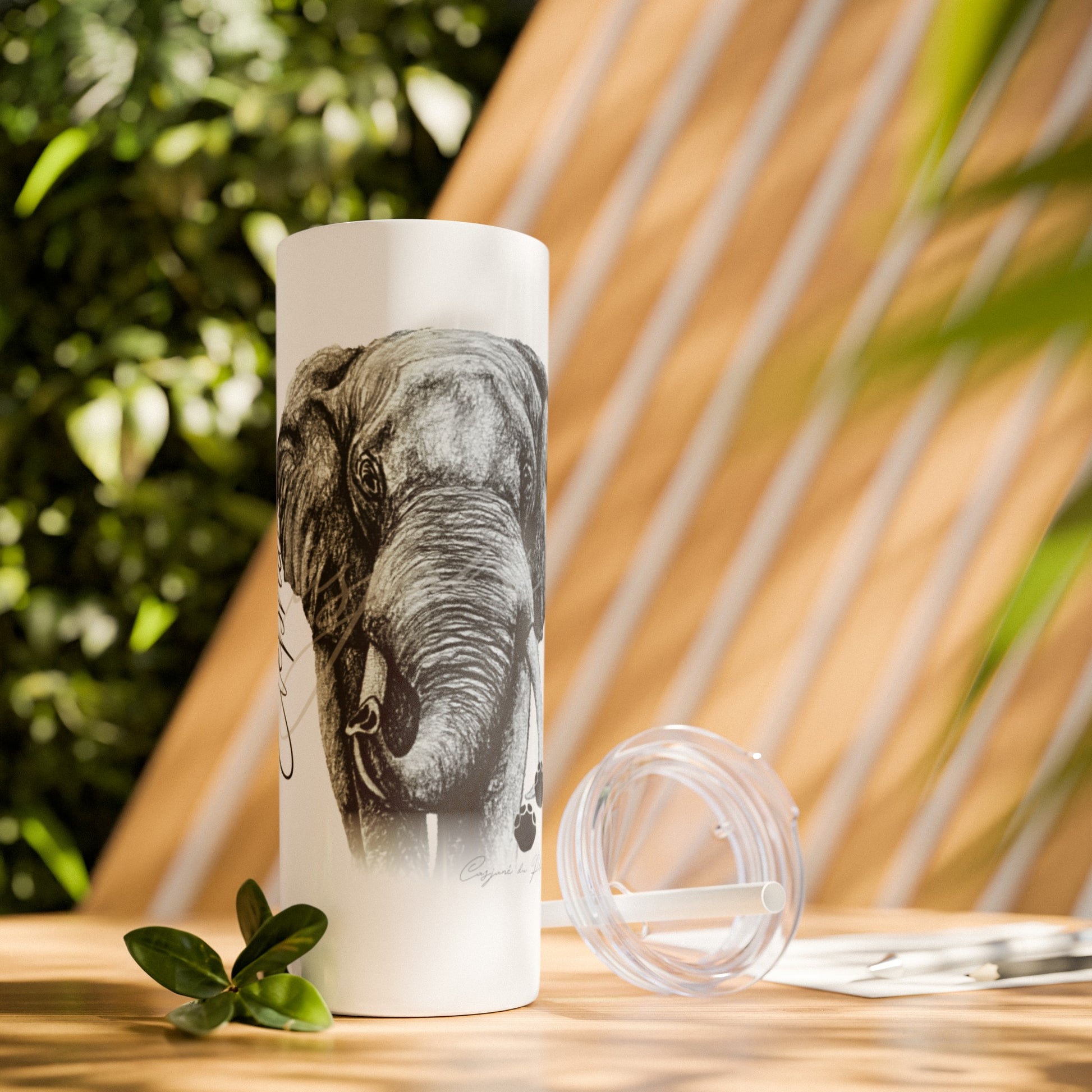 Elephant 20oz Skinny Tumbler - Casjané du Plooy Art