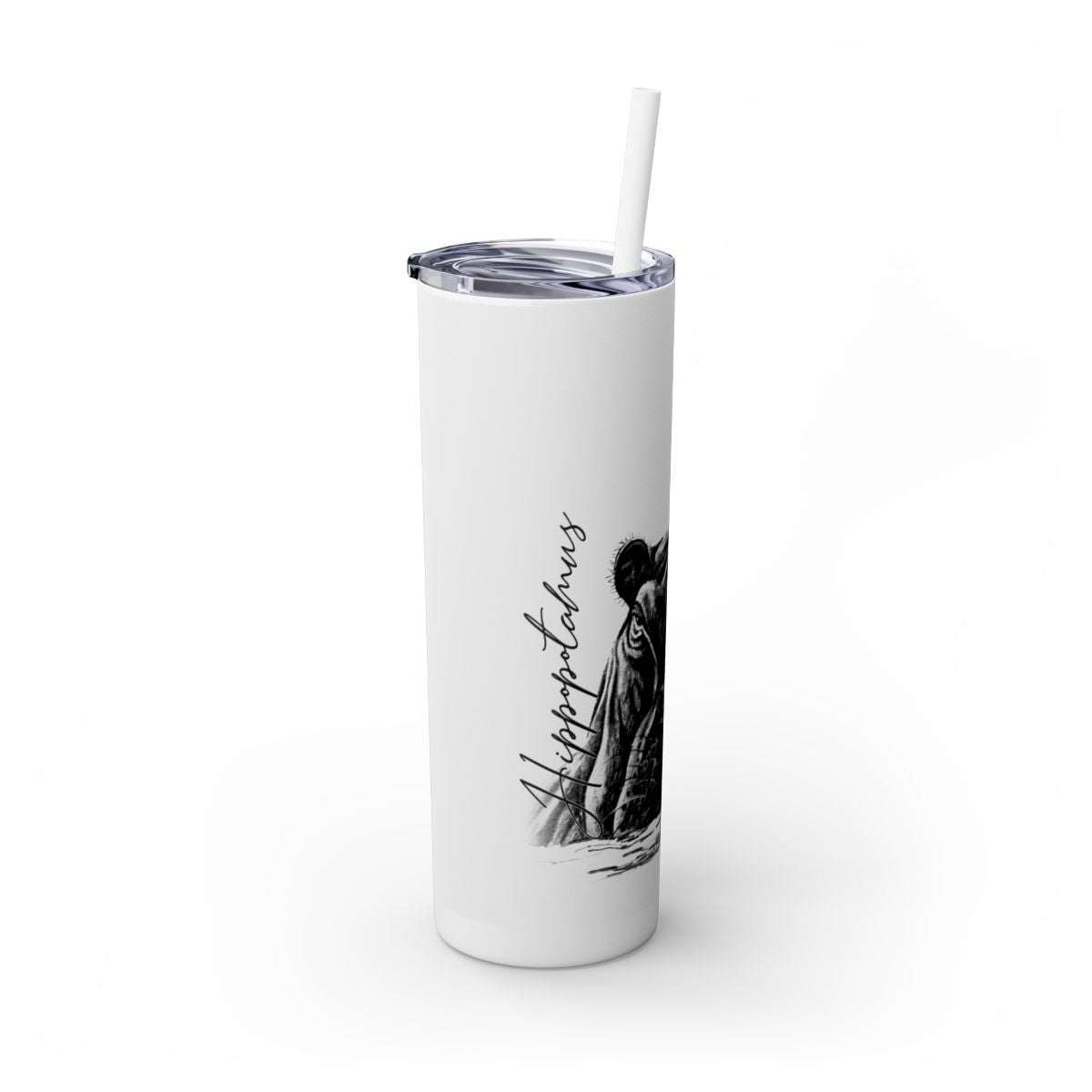 Hippopotamus 20oz Skinny Tumbler