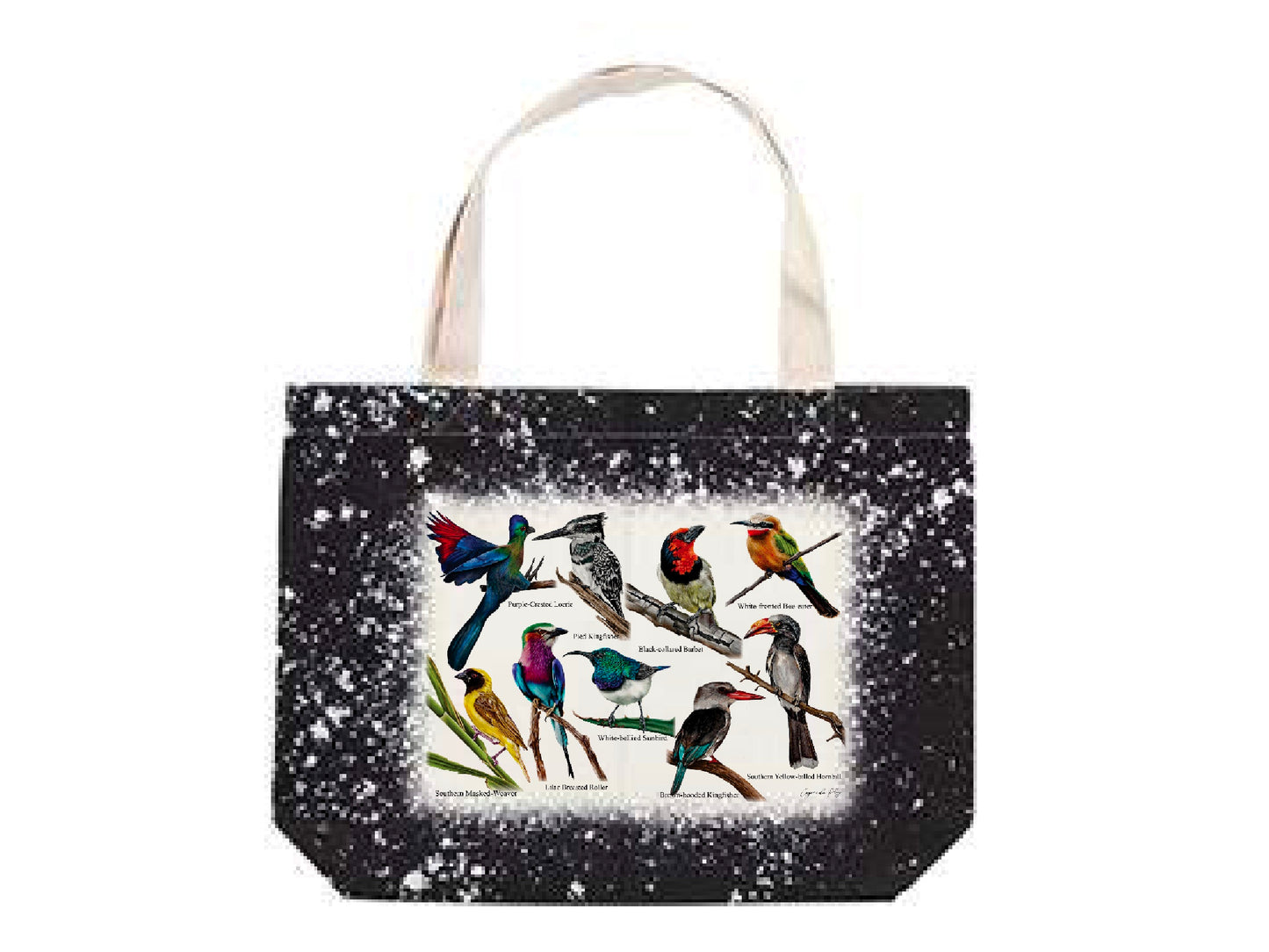 The backyard bird Collection Linen Tote Bag