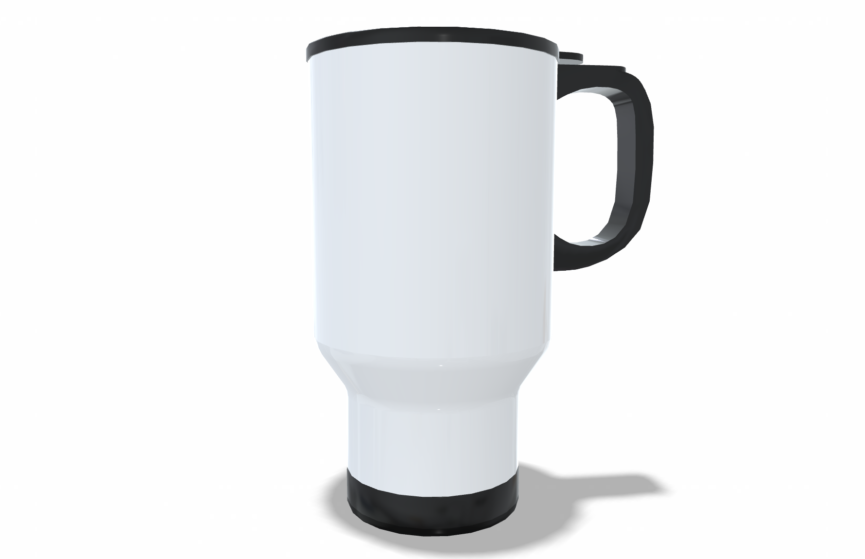 Zebra Stainless Steel Travel Mug back view - Hand-Drawn by Casjané du Plooy Art
