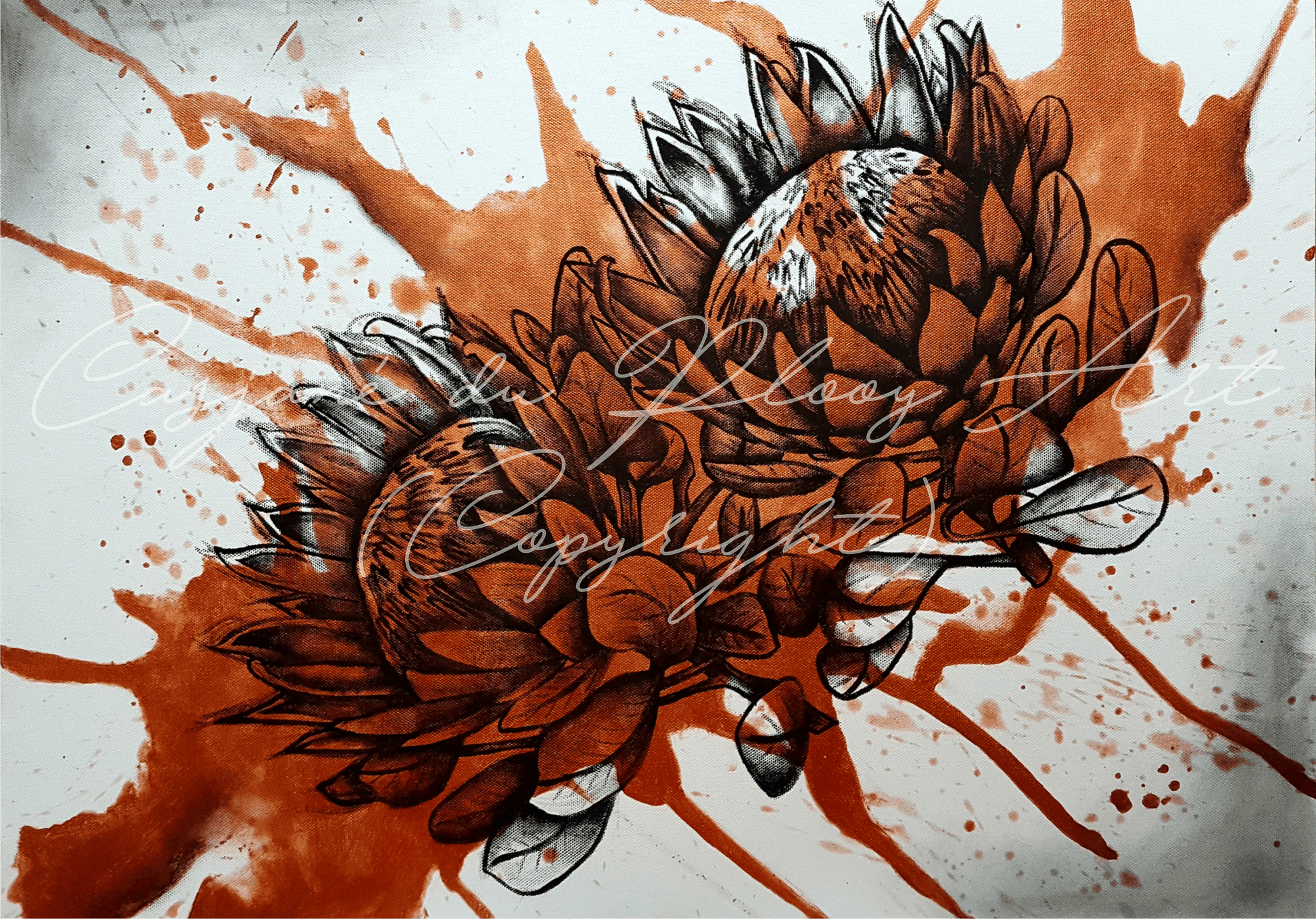 Copper Protea - Casjané du Plooy Art