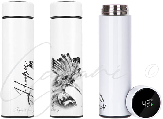 Hoopoe 450ml Thermal flask - Casjané du Plooy Art
