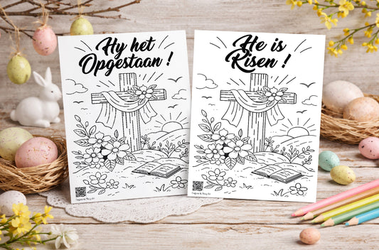 Easter Coloring Pages – A4 Printable JPEG | Instant Download