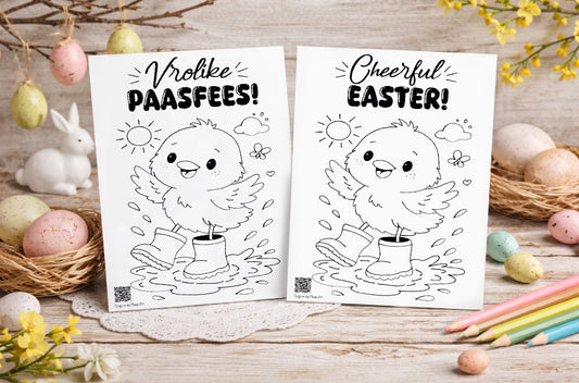 Easter Coloring Pages – A4 Printable JPEG | Instant Download