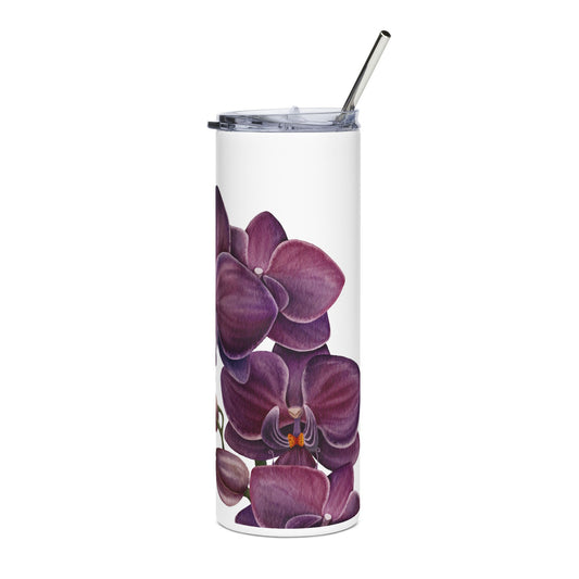 Purple Orchid 20oz Skinny Tumbler