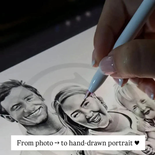 Custom Digital Portrait – A4 Personalized Portrait Illustration from Photo